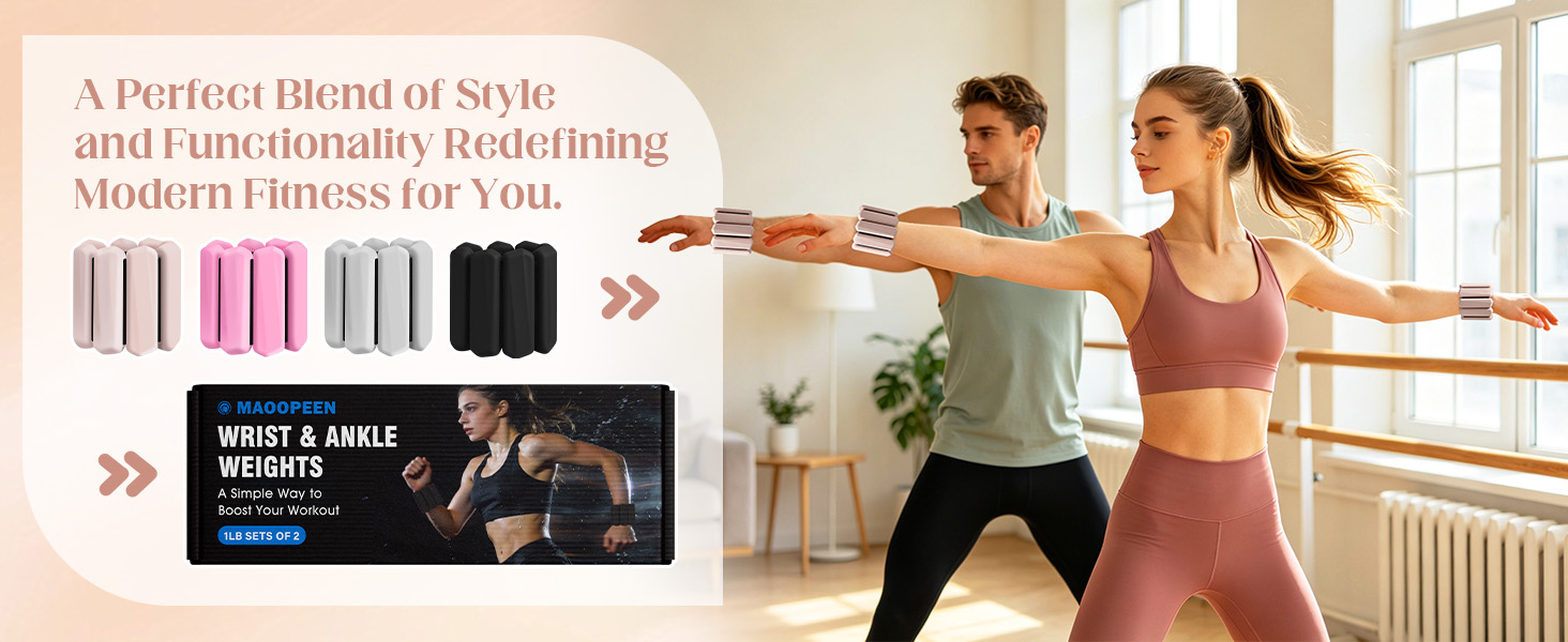 Wrist Weights, 2Pack Adjustable Ankle Weights