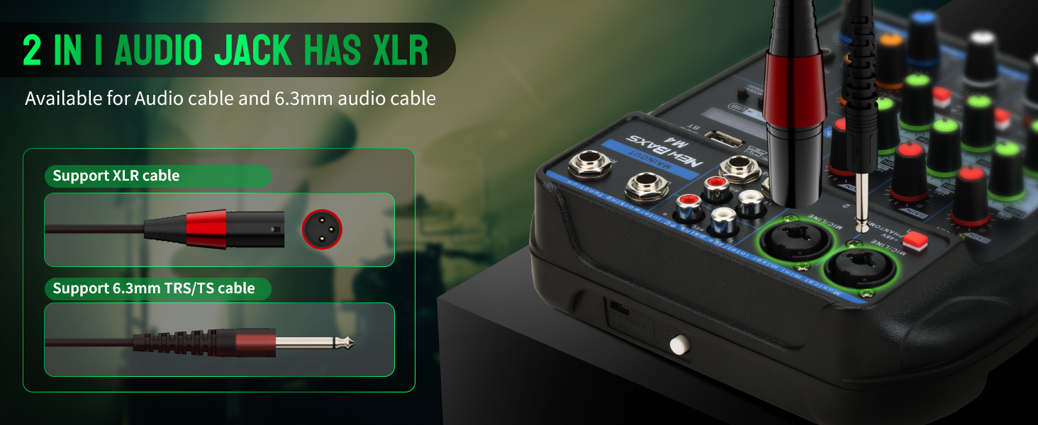 mixer digital usb audio interface mixer