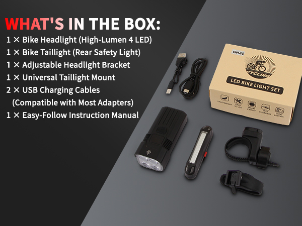 bike headlight set