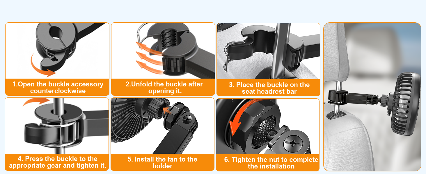 car vent clip fans