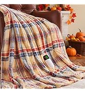 Heated Blanket Electric Throw, 50X60, Heating Throw with 10 Heating Levels &amp; 8 Hours Auto Off, Pl...