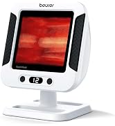 Beurer IL60 Infrared Heat Lamp for Red Light Therapy for Face, Body, Sinus &amp; Skin, Pain Relief &amp; ...