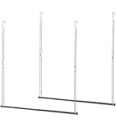 STORAGE MANIAC Hanging Closet Rod, Adjustable Width and Height Closet Hanging Organizer, Space-Sa...