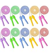 ZATAYE Kids Jump Rope, Colorful Nylon Skipping Ropes for Children, 7.78FT Adjustable Length, 5.51...