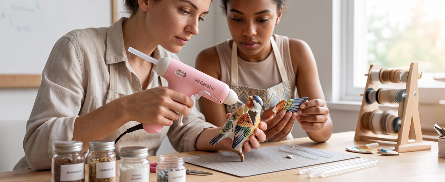 Combining daily utility and charming looks, this hot glue gun makes a perfect small gift for friends