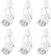 ELEGLO 12W Dimmable LED Track Lights Head,Adjustable Track Lighting Head Compatible with H Type R...
