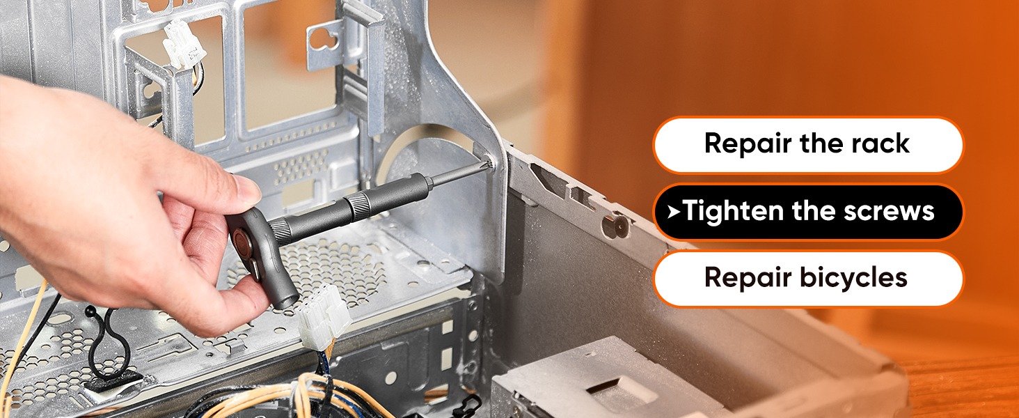 tighten screws