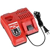 M12 &amp; M18 Battery Charger for Milwaukee, Compatible with 12V/18V Lithium-Ion Batteries, Replaceme...