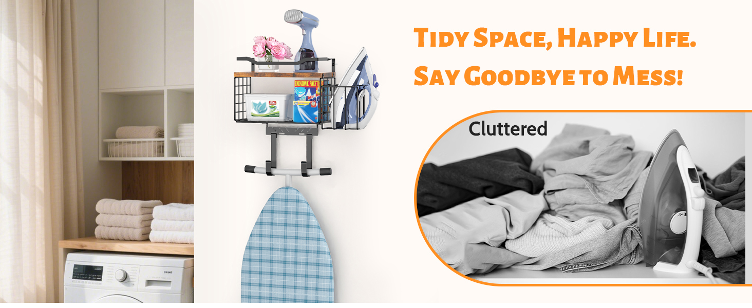 Ironing Board Hanger Wall Mount