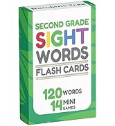 Sight Words Flash Cards - Dolch's Sight Word List on Thick Durable Large Flash Cards with Sorting...