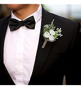 Latious Wedding Rose Boutonniere Men's Flower Buttonholes Groomsmans Prom Party Suit Decoration P...
