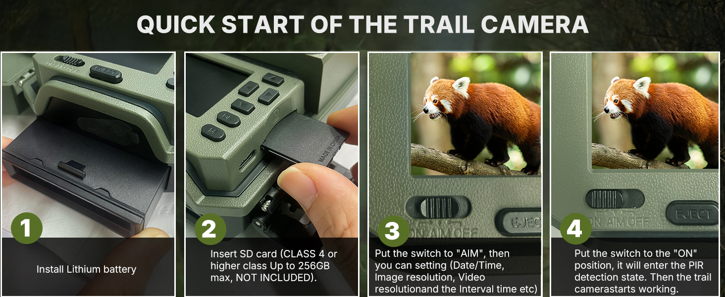 game camera trail camera trail camera with night vision trail cam