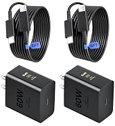2 Pack 60W Super Fast Charging 3.0 Type C for Samsung, 60W PD 3.0 Charger USB-C Block &amp; 6FT Type ...