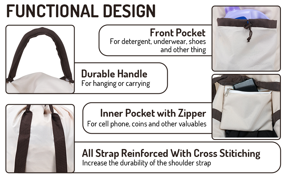 Laundry bag backpack