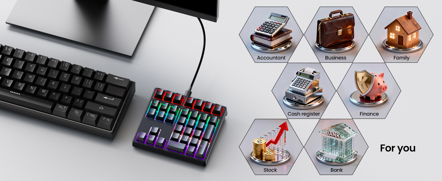 Mechanical USB Wired Numeric Keypad