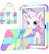 TOMORRY for iPad 10th Generation Case 10.9 Inch 2022 with Tempered Glass Screen Protector,Unicorn...