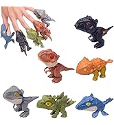 Winbar 6PCS Biting Finger Dinosaurs Toy, Dino Figure Chomp Toy Gifts Boys and Girls,for Display P...