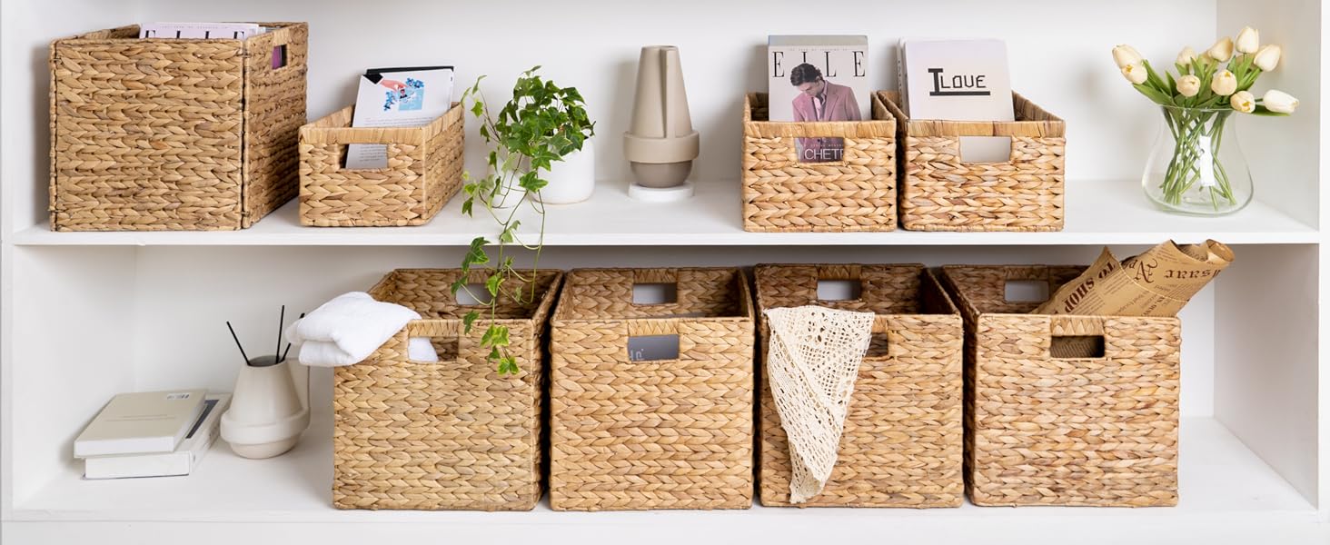 water hyacinth storage baskets