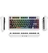 Womier ERA75 75% Wireless Mechanical Keyboard with VIA/QMK, Knob Full Aluminum Custom Keyboard, P...