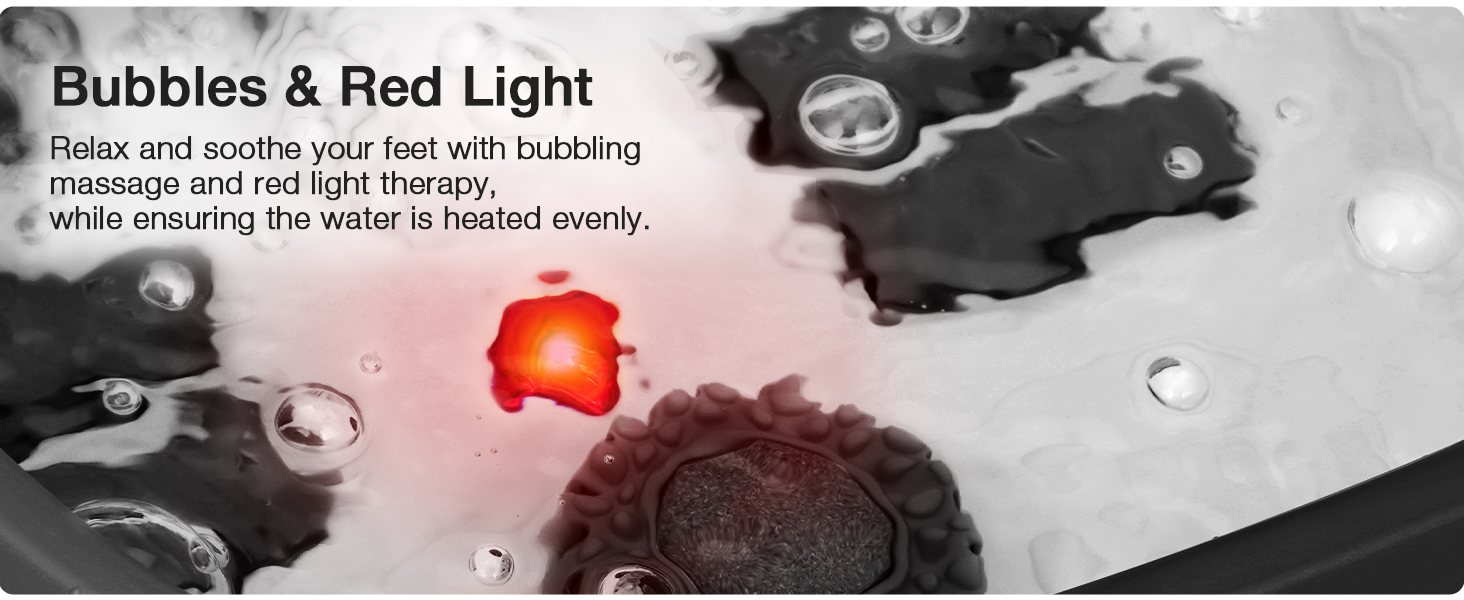 foot bath spa with heat and massage