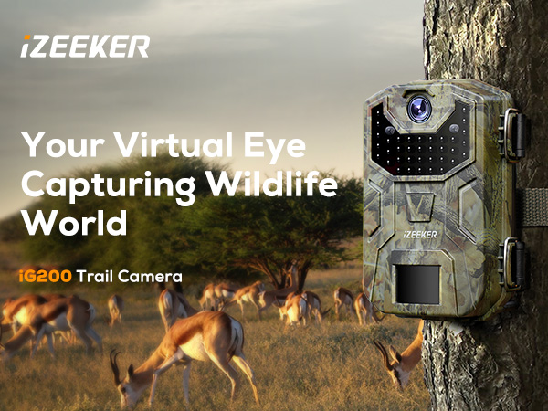 iZEEKER Trail Camera 32MP 1080P with 940nm No Glow Infrared LEDs iG200