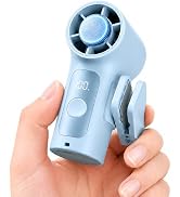 Sovrelon Portable Clip-On Mini Fan with Ice Cooler,Turbo Personal Handheld Mini Fan 3000mAh Recha...