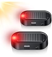 Car Solar Power Simulated Dummy Alarm, Car Security Anti-Theft LED Flashing Fake Lamp with Light ...