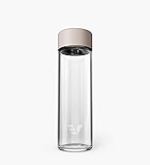 Ever Vessel Glass Water Bottle 21oz - Borosilicate Glass | Dishwasher Safe | No Plastic Touches C...