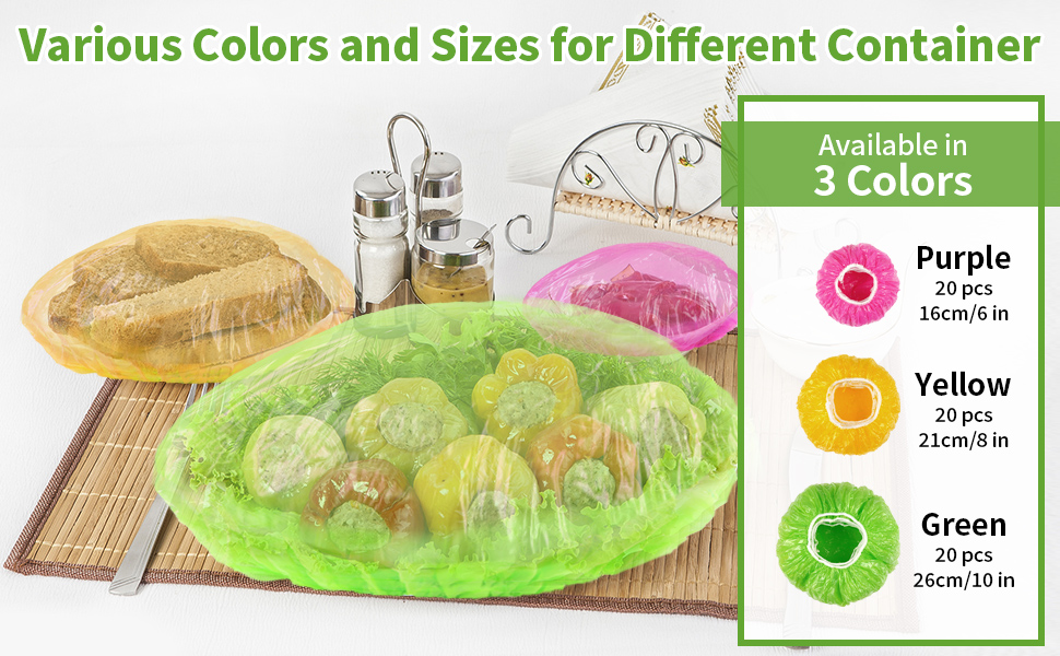 various sizes for different food storage containers