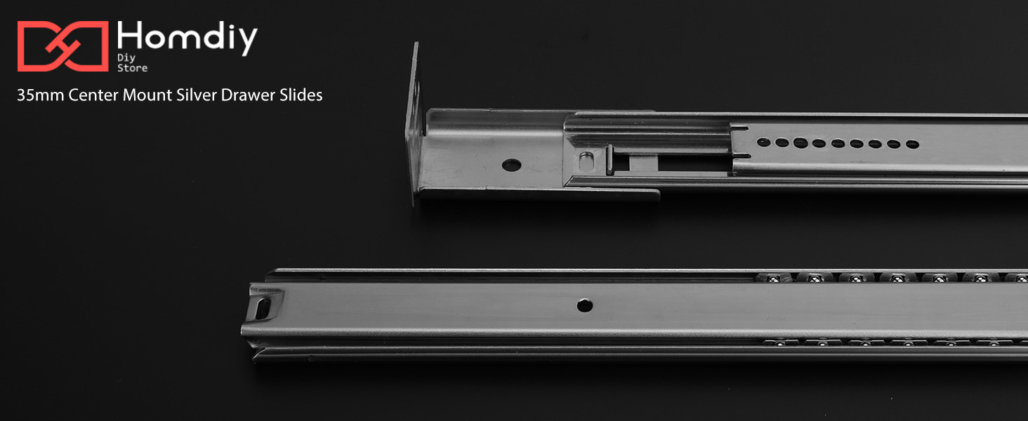 center mount drawer slides