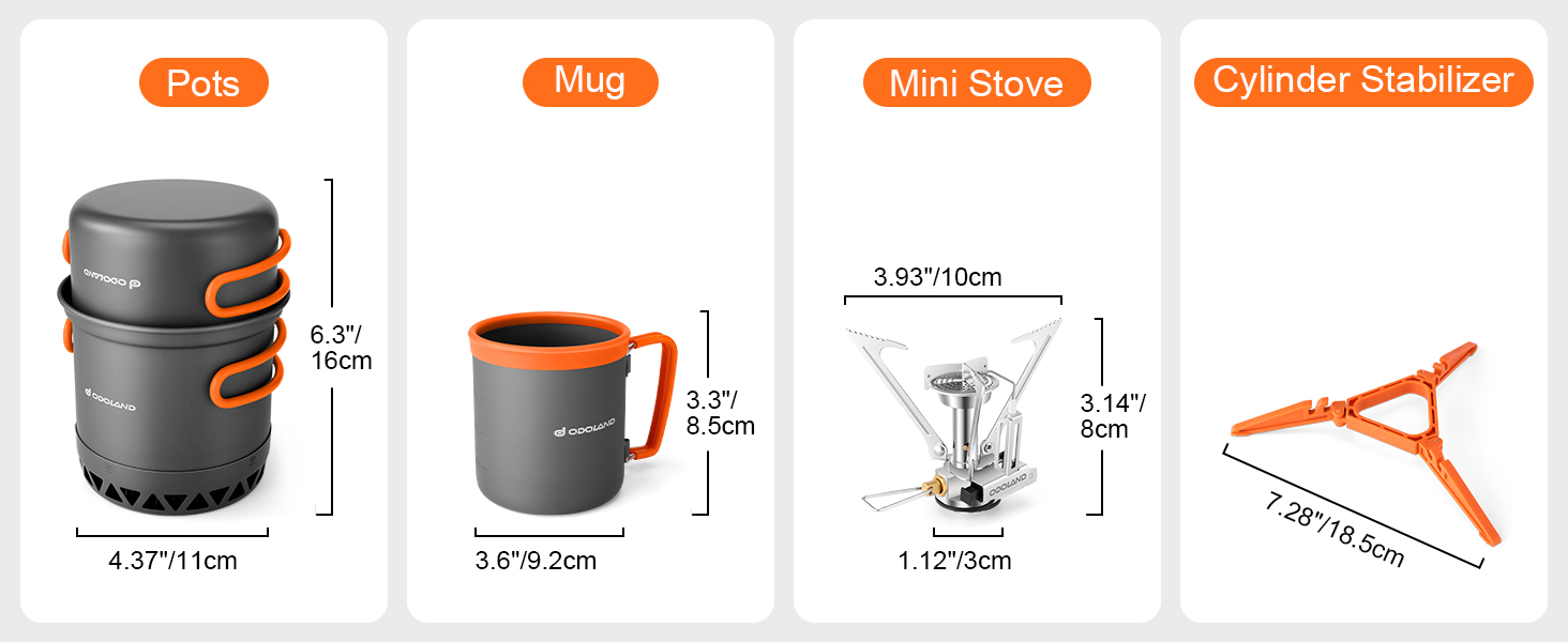 Camping Cookware Mess Kit
