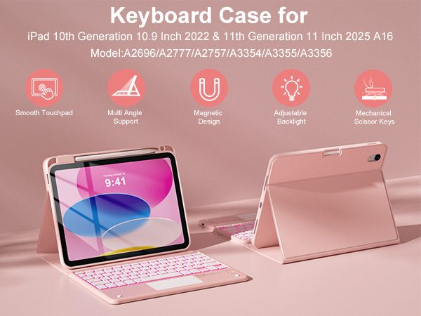 ipad a16 case with keyboard