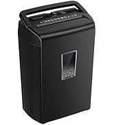 bonsaii 10-Sheet Cross Cut Paper Shredder, 5.5 Gal Home Office Heavy Duty Shredder for Credit Car...