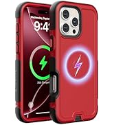 Follaroma for iPhone 16 Pro Max Case, Compatible with MagSafe, Heavy Duty Shockproof Protective C...