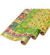 American Greetings 105 sq. ft. Christmas Wrapping Paper Bundle with Cut Lines, The Grinch (3 Roll...