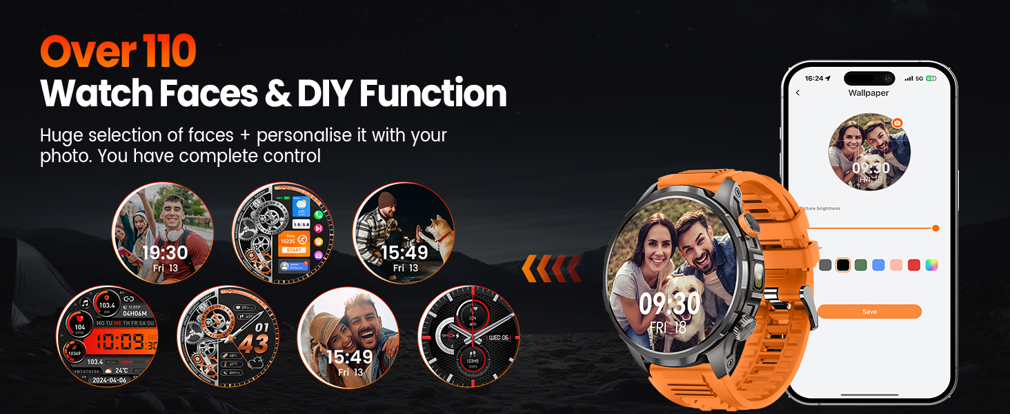 Military Smart Watches for Men Fitness Tracker Watch