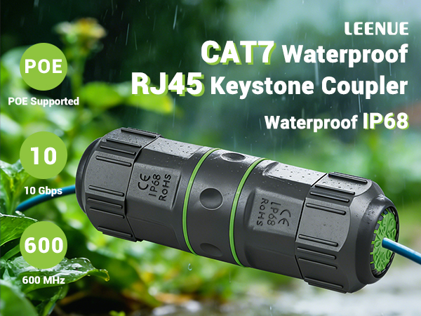 LEENUE Waterproof rj45 Coupler Cat7
