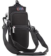 icolor Water Bottle Carrier Bag with Strap 25/32/40 oz Crossbody Bottle Holder with Phone Pocket ...
