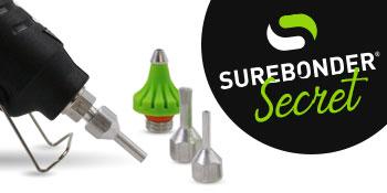 surebonder,essentials series,glue gun,hot glue gun,hot glue,interchangeable nozzle,glue gun nozzle