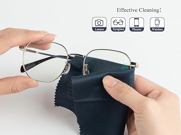 MR.SIGA Premium Microfiber Cleaning Cloths for Lens, Eyeglasses, Screens, Tablets, Glasses