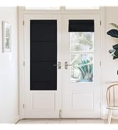 NICETOWN Magnetic Blackout Door Window Cover Curtains French Door Blinds Privacy Thermal Insulate...