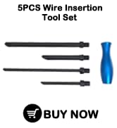 JEUCLEL 5PCS Wire Insertion Tool Set, Piercing, Lead Wire Threading, Handhold Auto Repair Disasse...