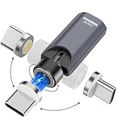 A20X USB C Magnetic Adapter 240W(1Pack),Rotating 360°+180 Degree Magnetic Type C Port Adapter,9PI...
