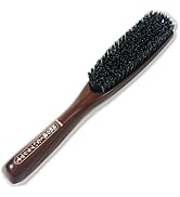 Slick Back Hair Brush [ Made in Japan ] Soft Natural Boar Bristle Hair Brush