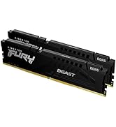 Kingston Fury Beast 32GB (2x16GB) 6000MT/s DDR5 CL30 Desktop Memory | AMD Expo | Plug N Play | Ki...