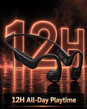 Wireless Sports Headphones with Long Battery Life for Running and Cycling