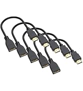 DoroJepi Short HDMI Extender Cable 1FT 5-Pack, 4K HDMI Extension Male to Female Adapter Supports ...
