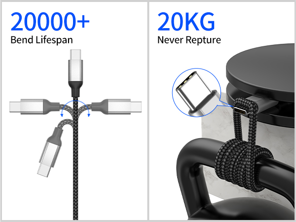 Short USB C Charger Cable