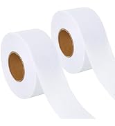 XMJY 2 Rolls Fusible Batting Tape for Quilting -1.5 Inches x 30 Yards White Batting Seam Tape, Fu...