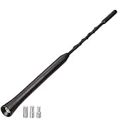 Bingfu Universal Vehicle Roof Mount Rubber Antenna Mast 9 inch Flexible Car Antenna Replacement C...